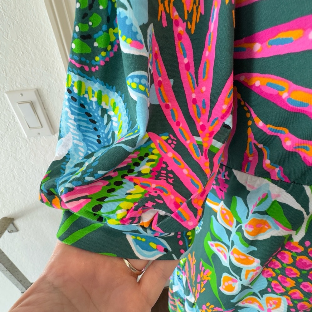 NWT Lilly Pulitzer Sz XS Chiara Tiered Dress Multi Sunshine Jungle - Picture 8 of 11